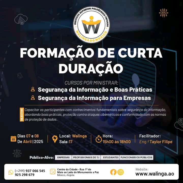 FORMAÇÃO I A segurança da informação digital na empresa